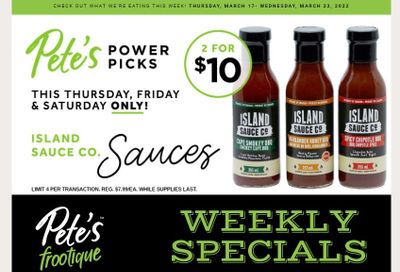 Pete's Fine Foods Flyer March 17 to 23