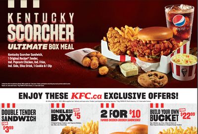 KFC Canada Coupon (Manitoba) Valid until April 3