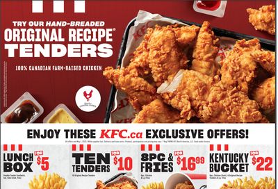 KFC Canada Coupon (Ontario) Valid until May 1