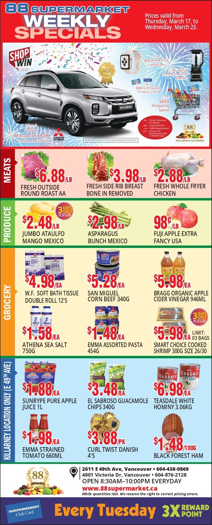88 Supermarket Flyer March 17 to 23