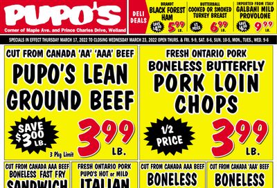 Pupo's Food Market Flyer March 17 to 23