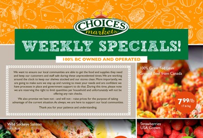 Choices Market Flyer March 26 to April 1