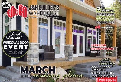 J&H Builder's Warehouse Flyer March 17 to 30
