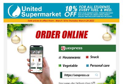 United Supermarket Flyer March 18 to 24