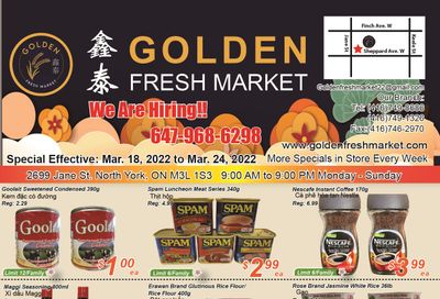 Golden Fresh Market Flyer March 18 to 24