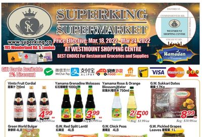 Superking Supermarket (London) Flyer March 18 to 24