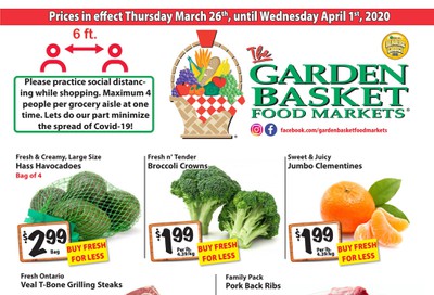 The Garden Basket Flyer March 26 to April 1