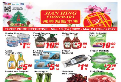Jian Hing Foodmart (Scarborough) Flyer March 18 to 24
