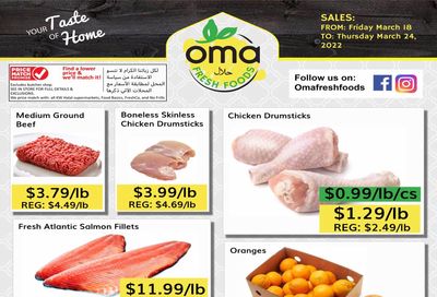 Oma Fresh Foods Flyer March 18 to 24