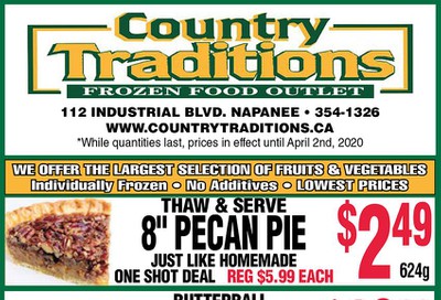 Country Traditions Flyer March 26 to April 2