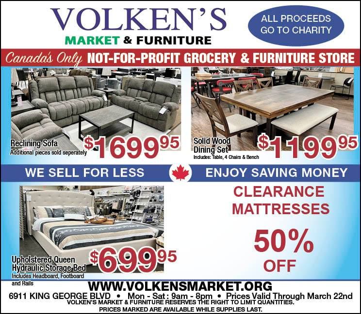 Volken's Market & Furniture Flyer March 16 to 22