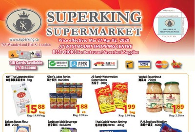Superking Supermarket (London) Flyer March 27 to April 2