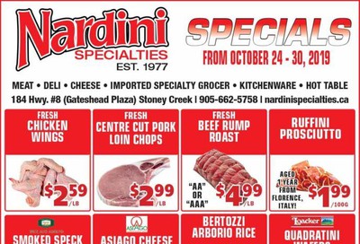 Nardini Specialties Flyer October 24 to 30