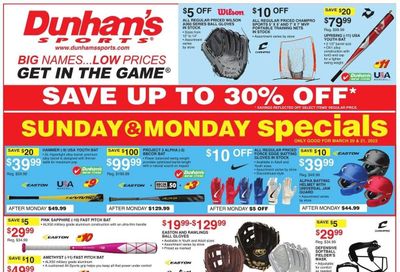 Dunham's Sports Weekly Ad Flyer March 21 to March 28