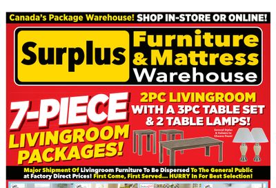 Surplus Furniture & Mattress Warehouse (St. John's) Flyer March 21 to April 3