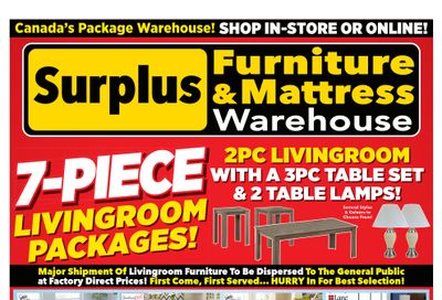 Surplus Furniture & Mattress Warehouse (St. Catharines) Flyer March 21 to April 3