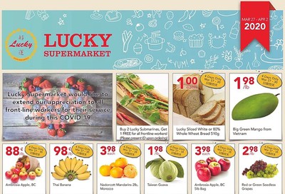 Lucky Supermarket (Surrey) Flyer March 27 to April 2