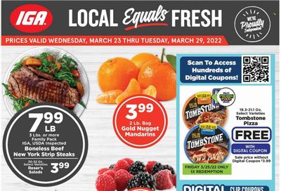 IGA Weekly Ad Flyer March 22 to March 29