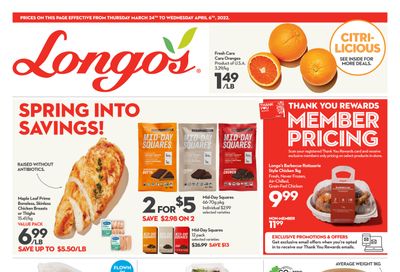 Longo's Flyer March 24 to April 6