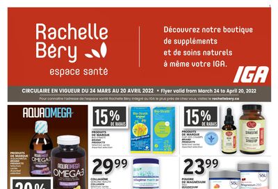 Rachelle Bery Health Flyer March 24 to April 20