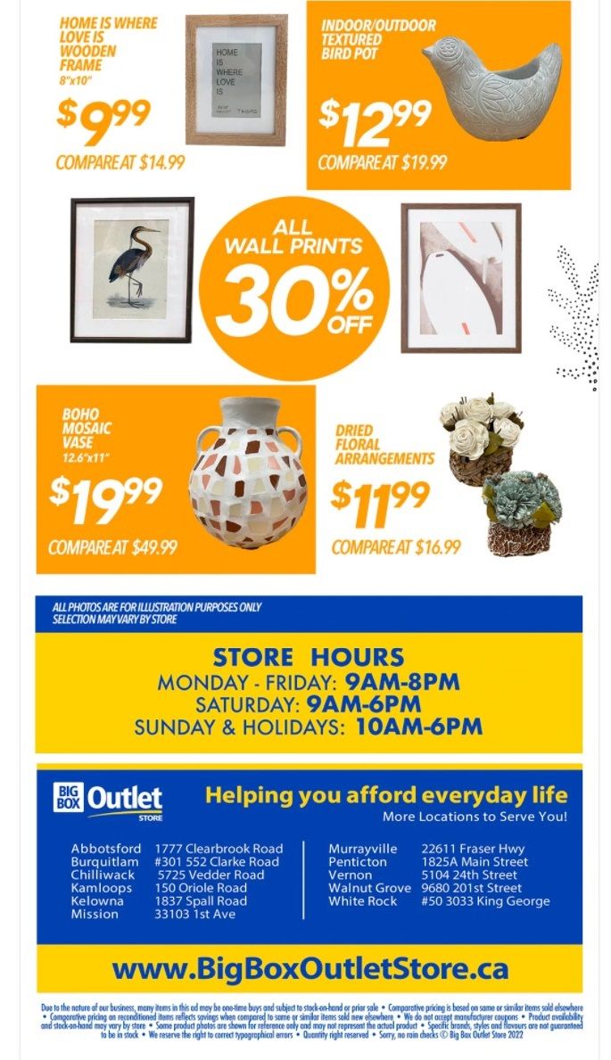 Big Box Outlet Store Flyer March 23 to 27