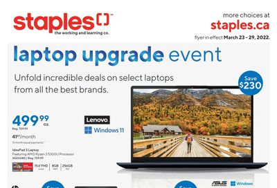 Staples Flyer March 23 to 29