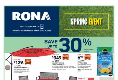 Rona (West) Flyer March 24 to 30