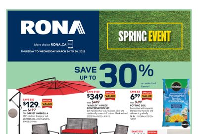 Rona (ON) Flyer March 24 to 30