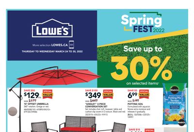 Lowe's Flyer March 24 to 30