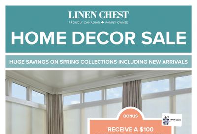 Linen Chest Home Decor Sale Flyer March 23 to April 17