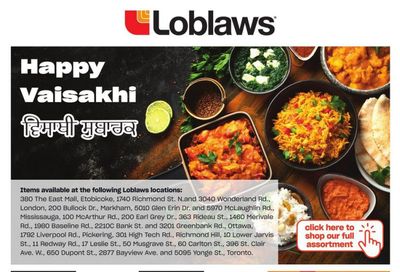 Loblaws (ON) Vaisakhi Flyer March 24 to April 13