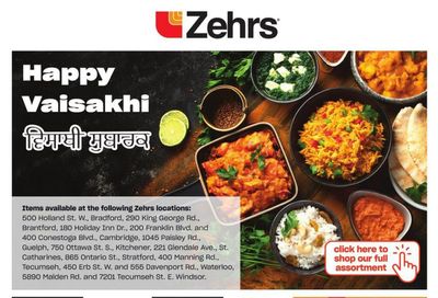 Zehrs Vaisakhi Flyer March 24 to April 13