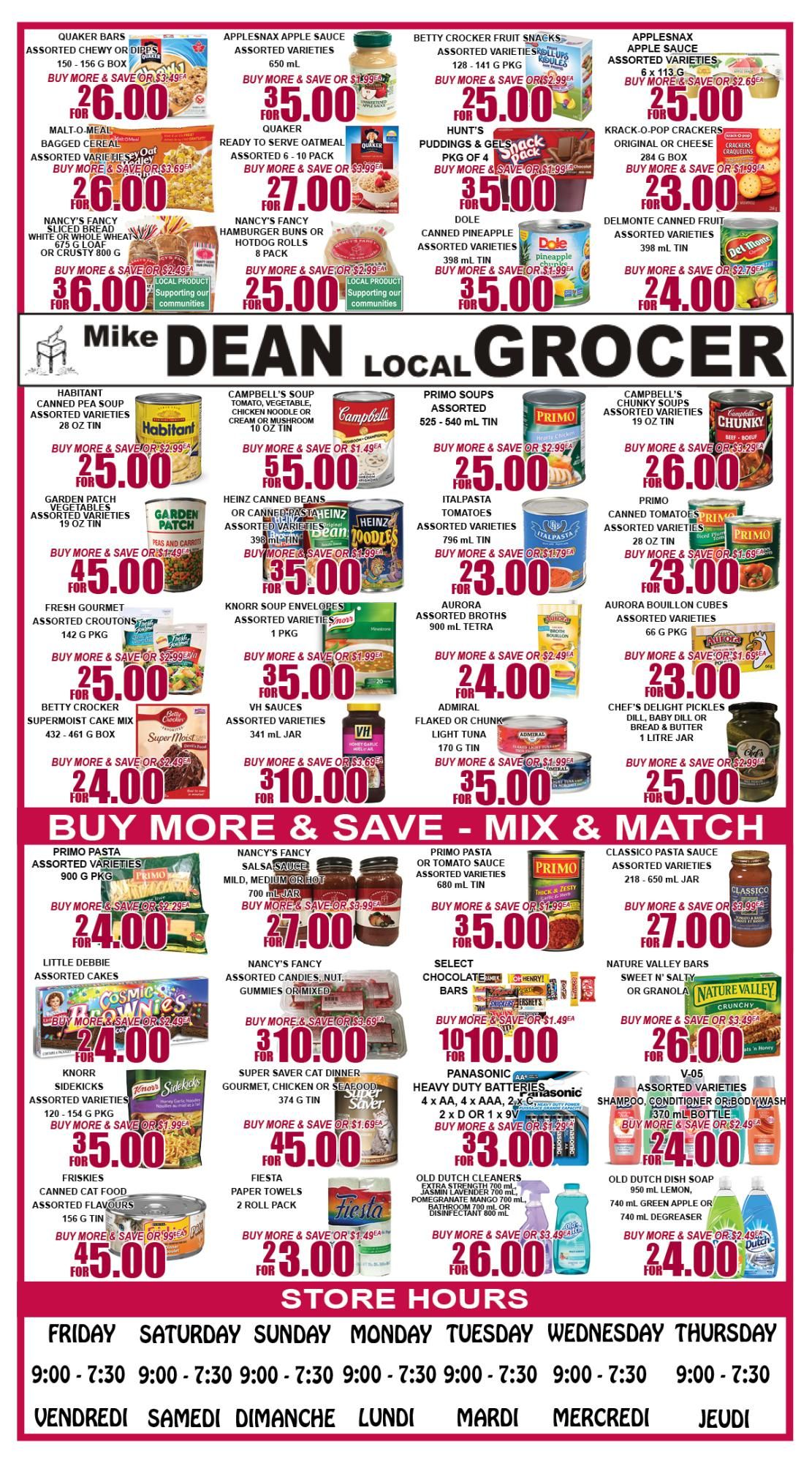 Mike Dean's Super Food Stores Flyer March 27 to April 2