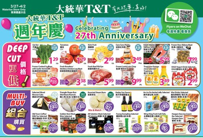 T&T Supermarket (Waterloo) Flyer March 27 to April 2