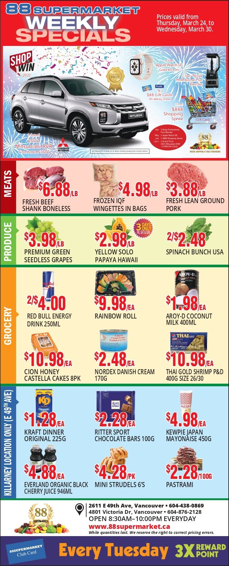 88 Supermarket Flyer March 24 to 30
