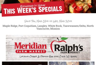 Meridian Farm Market Flyer March 24 to 30
