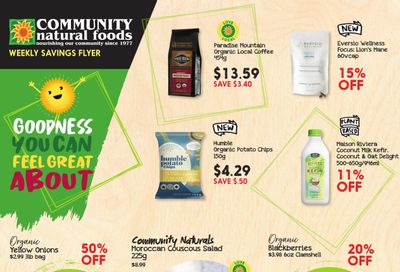 Community Natural Foods Flyer March 24 to 30