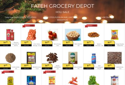 Fateh Grocery Depot Flyer March 24 to 30