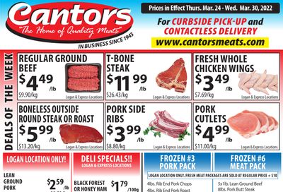 Cantor's Meats Flyer March 24 to 30