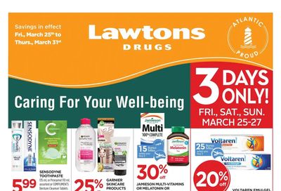 Lawtons Drugs Flyer March 25 to 31