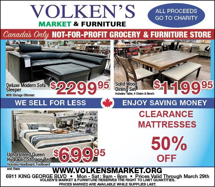 Volken's Market & Furniture Flyer March 23 to 29