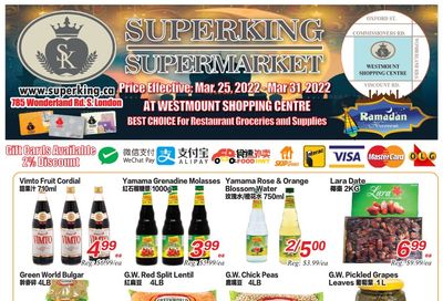 Superking Supermarket (London) Flyer March 25 to 31