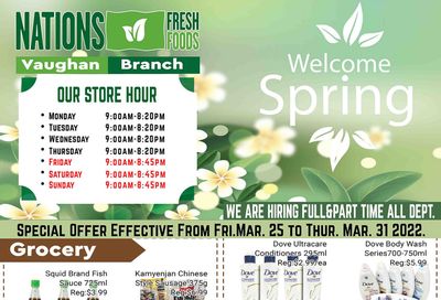 Nations Fresh Foods (Vaughan) Flyer March 25 to 31