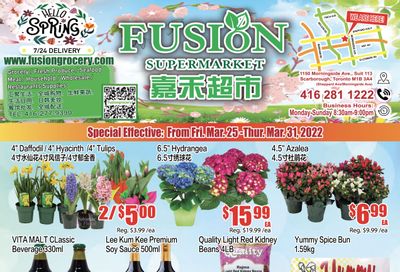 Fusion Supermarket Flyer March 25 to 31