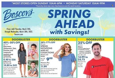 Boscov's (CT, DE, MD, NJ, NY, PA) Weekly Ad Flyer March 24 to March 31