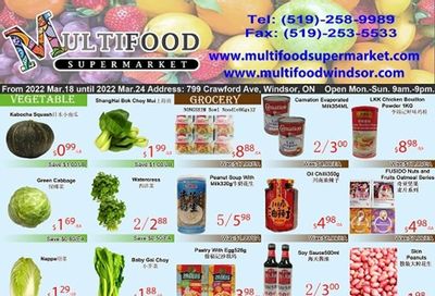 MultiFood Supermarket Flyer March 18 to 24