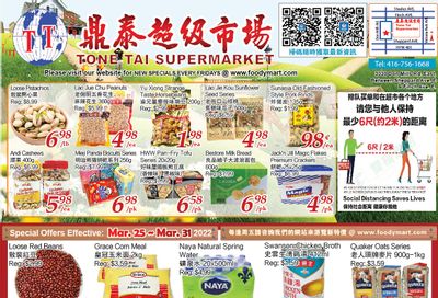 Tone Tai Supermarket Flyer March 25 to 31