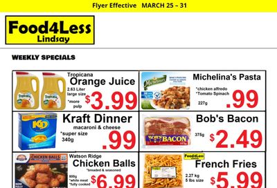Food 4 Less Flyer March 25 to 31