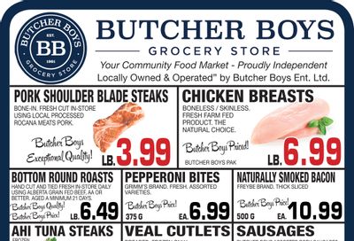 Butcher Boys Grocery Store Flyer March 23 to 31