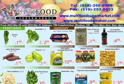 MultiFood Supermarket Flyer March 25 to 31